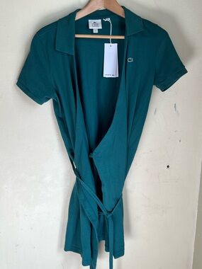 Lacoste Teal Green Polo Dress